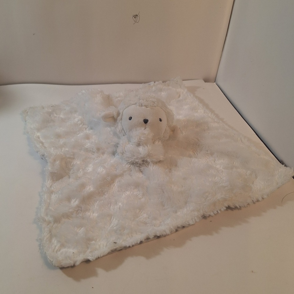 Carters Just One You White Lamb Sheep‎ Stars Baby Plush Security Blanket Toy
